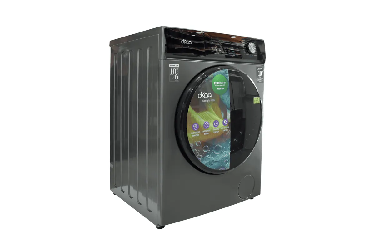 DKAA FRONT LOAD INVERTER WASHER & DRYER MACHINE 10KG/6KG GREY 598X608X845MM - Image 3