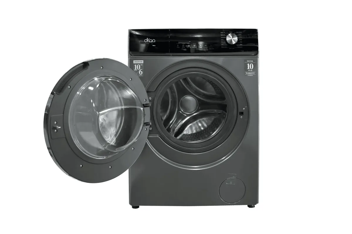 DKAA FRONT LOAD INVERTER WASHER & DRYER MACHINE 10KG/6KG GREY 598X608X845MM - Image 2