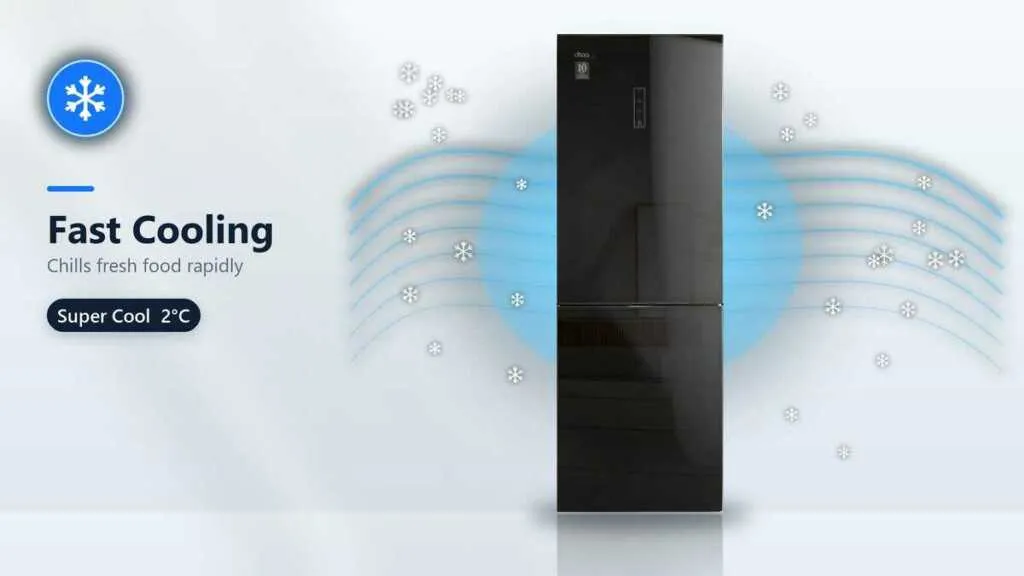 DKAA 2 door refrigerator fast cooling