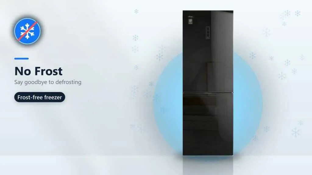 DKAA 2 door refrigerator no frost technology