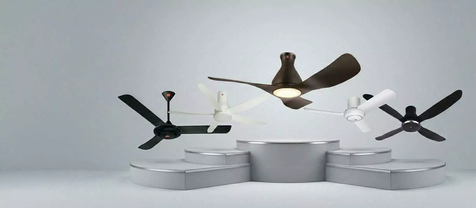 KDK Airy ceiling fan range, including the E48GP 48 inch DC ceiling fan