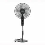 DKAA 16" STAND FAN DARK GREY & BLACK