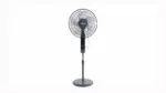DKAA 16" STAND FAN DARK GREY & BLACK