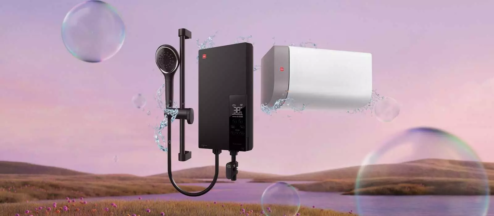 KDK home shower range at Sunfront Webseytu